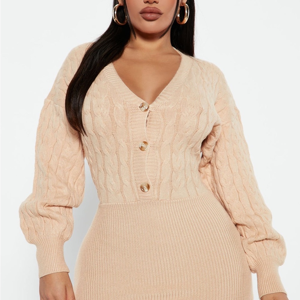 Fashion Nova mini sweater dress